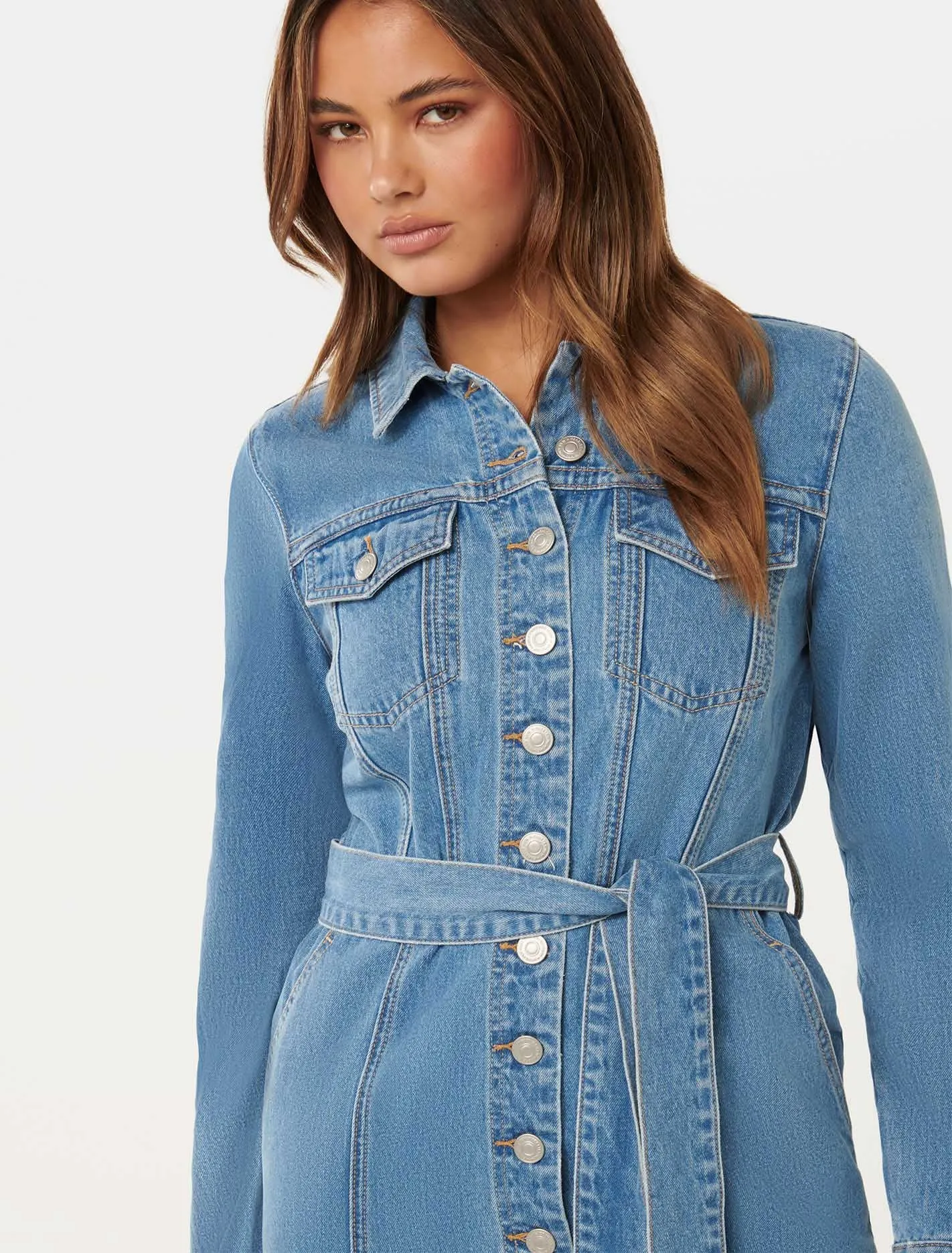 Taylor Denim Shirt Dress