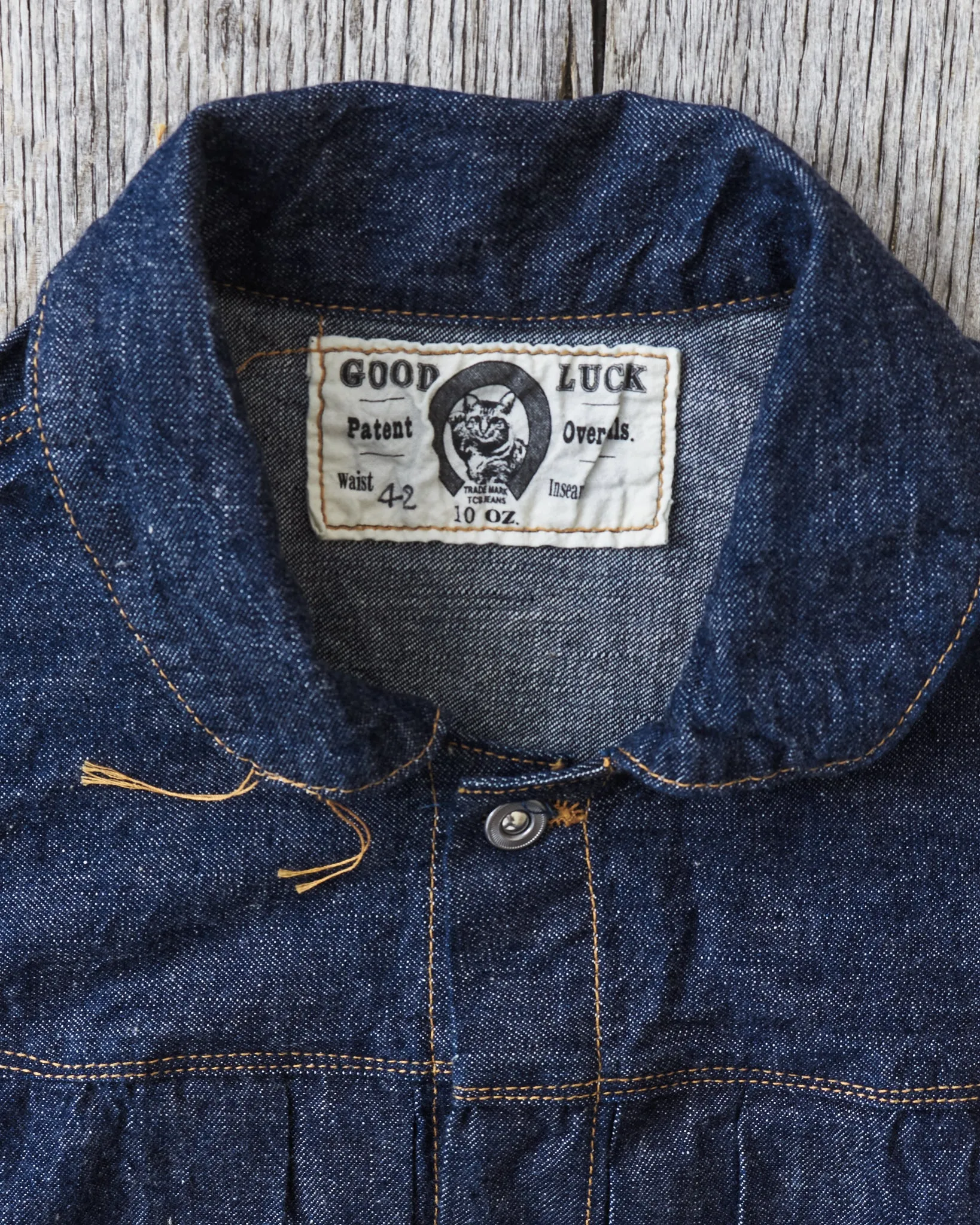 TCB Jeans Viktor’s Voice Good Luck Denim Jacket 10oz