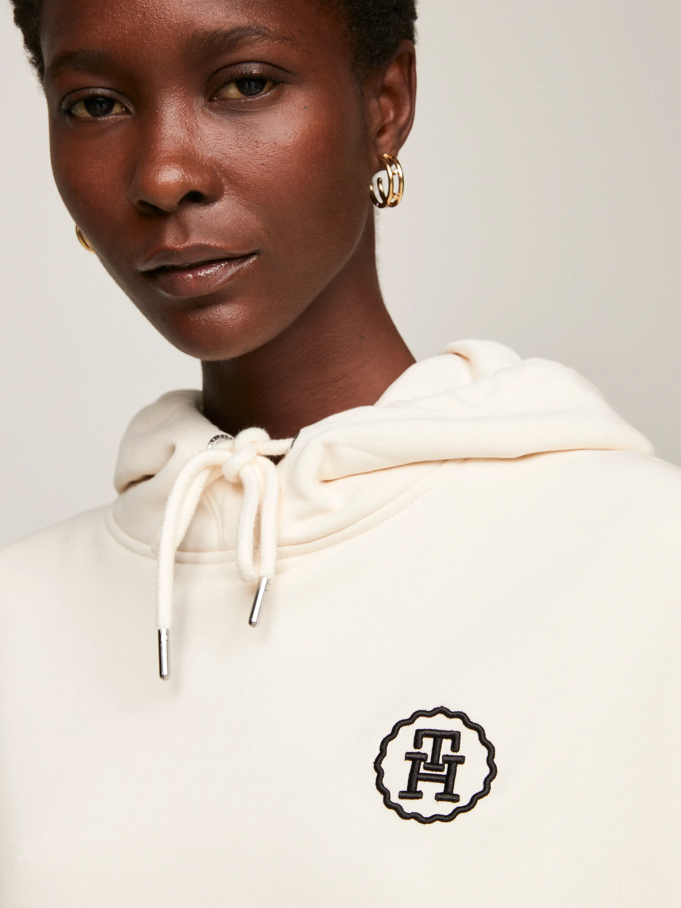 TH Monogram Stamp Embroidery Relaxed Hoodie | Sweatshirts & Hoodies | Tommy Hilfiger