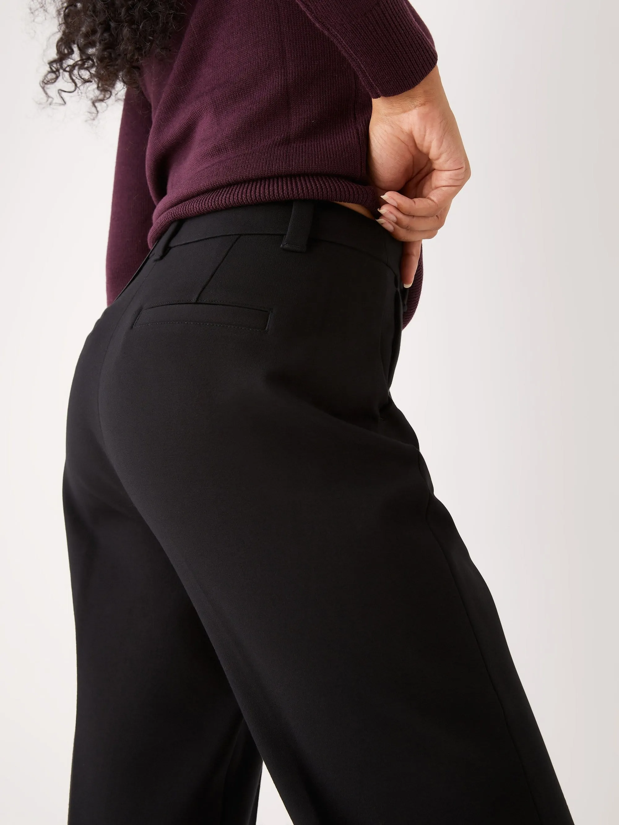 The Amelia Balloon Fit Pant in Black