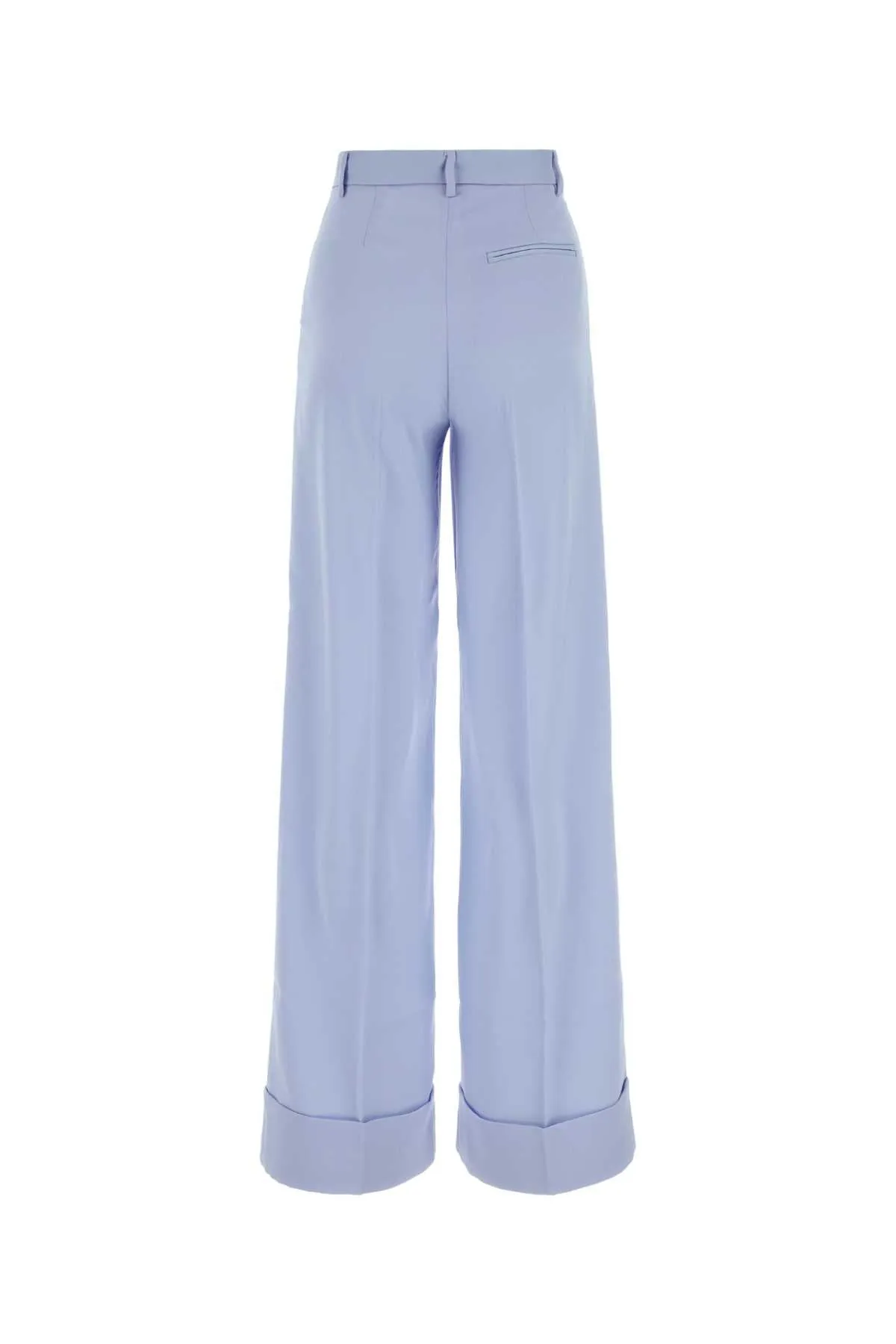 The Andamane Powder Blue Polyester Nathalie Wide Leg Pant