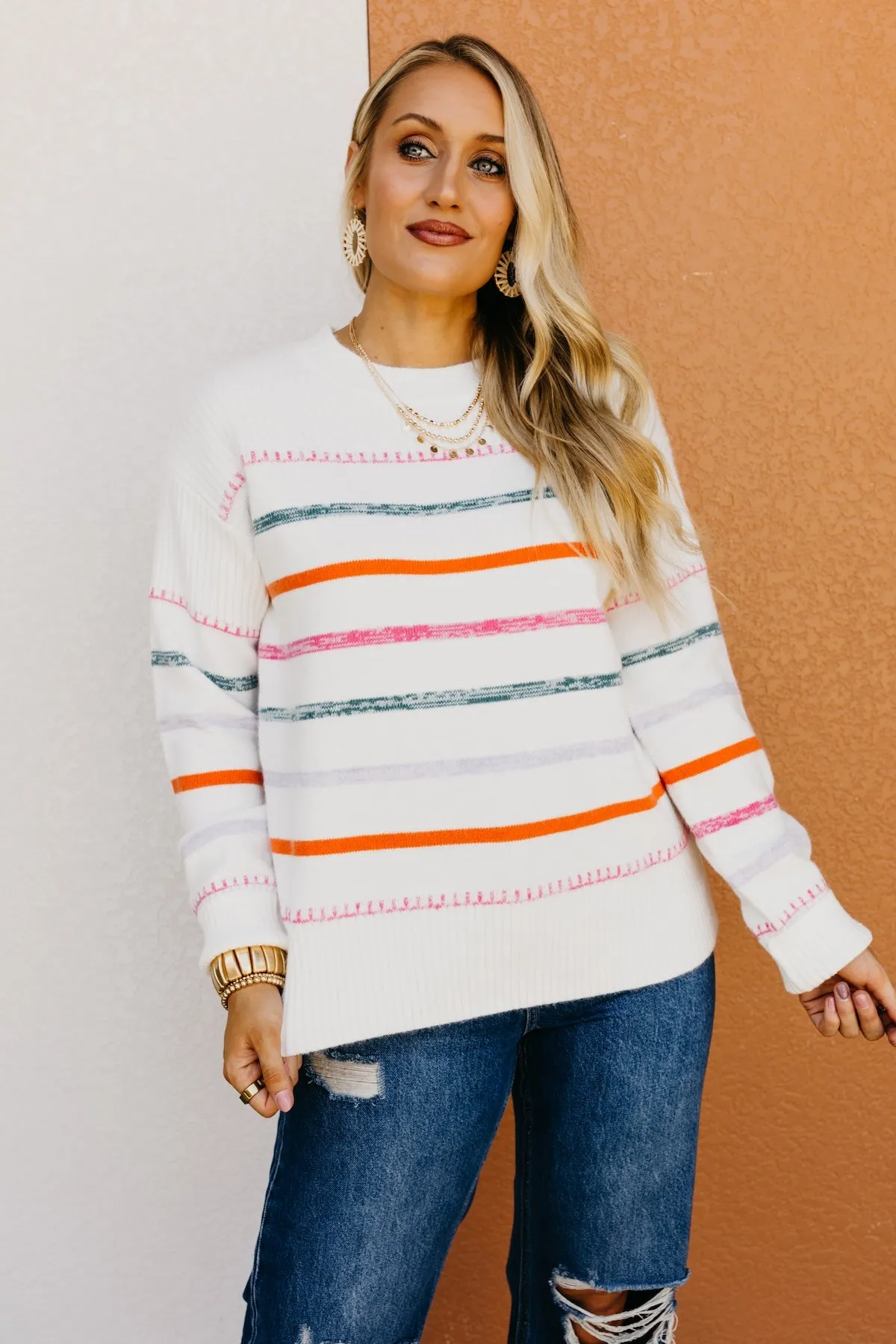 The Gwen Ribbon Trim Sweater