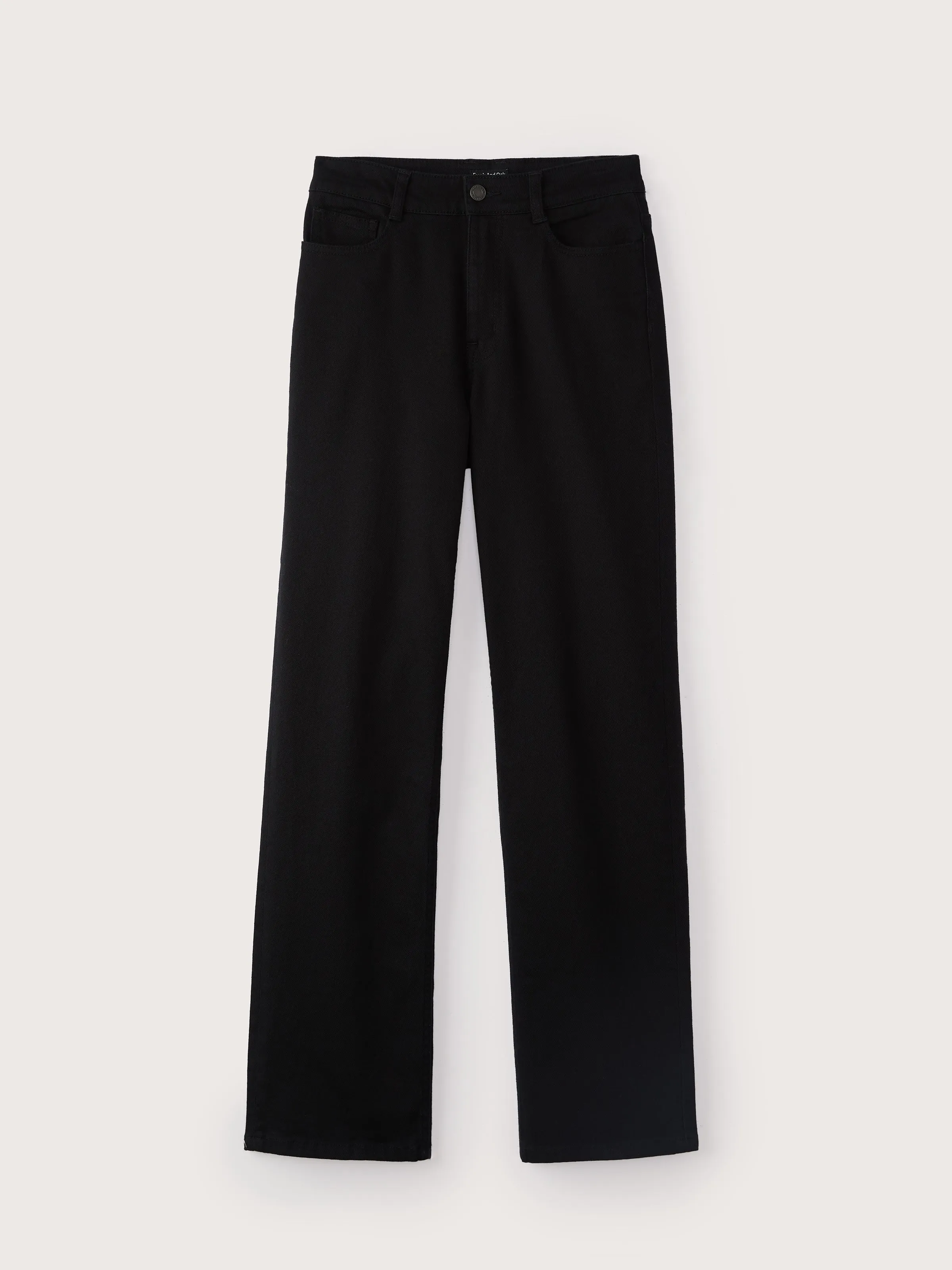 The Jane Straight Leg Pant in Black