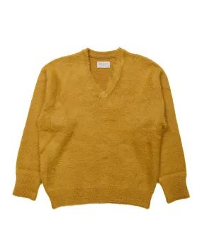 The Real McCoy's MC23109 JM Mohair V-Neck Sweater Mustard