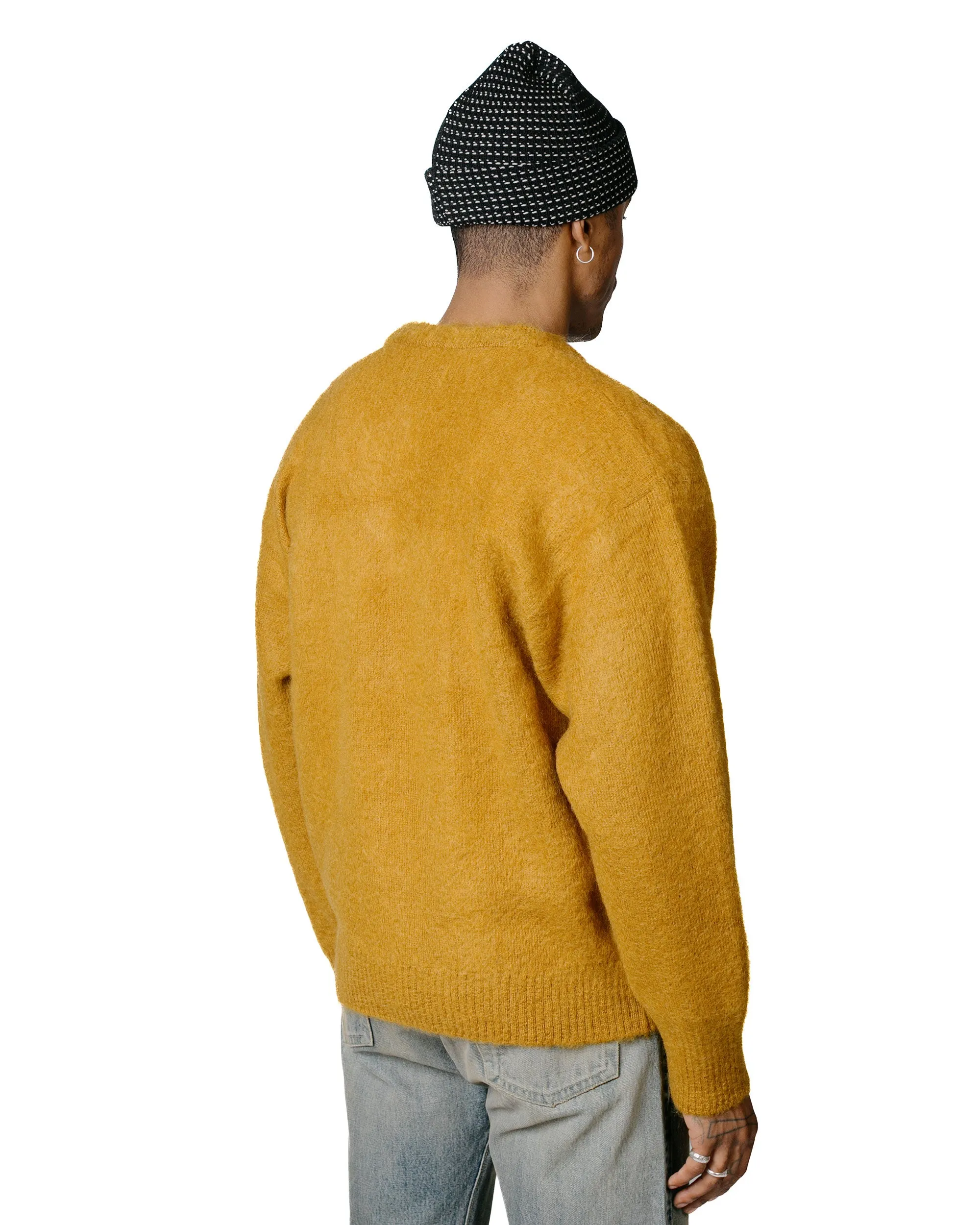 The Real McCoy's MC23109 JM Mohair V-Neck Sweater Mustard