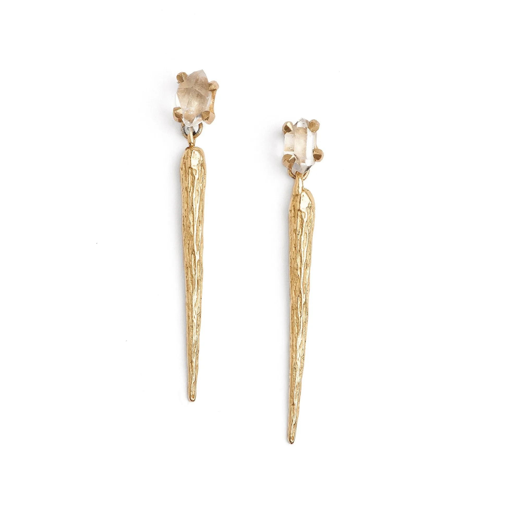 Thora Gold Spike Earrings