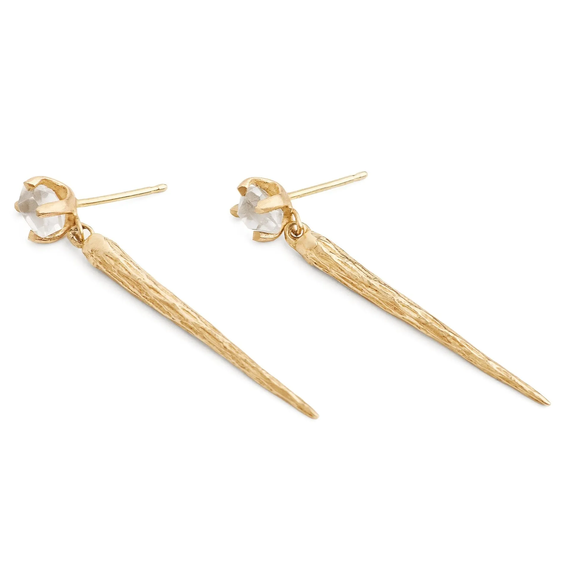 Thora Gold Spike Earrings