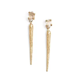 Thora Gold Spike Earrings