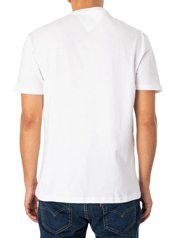 Tommy Jeans Classic Spray Flag T-Shirt - White