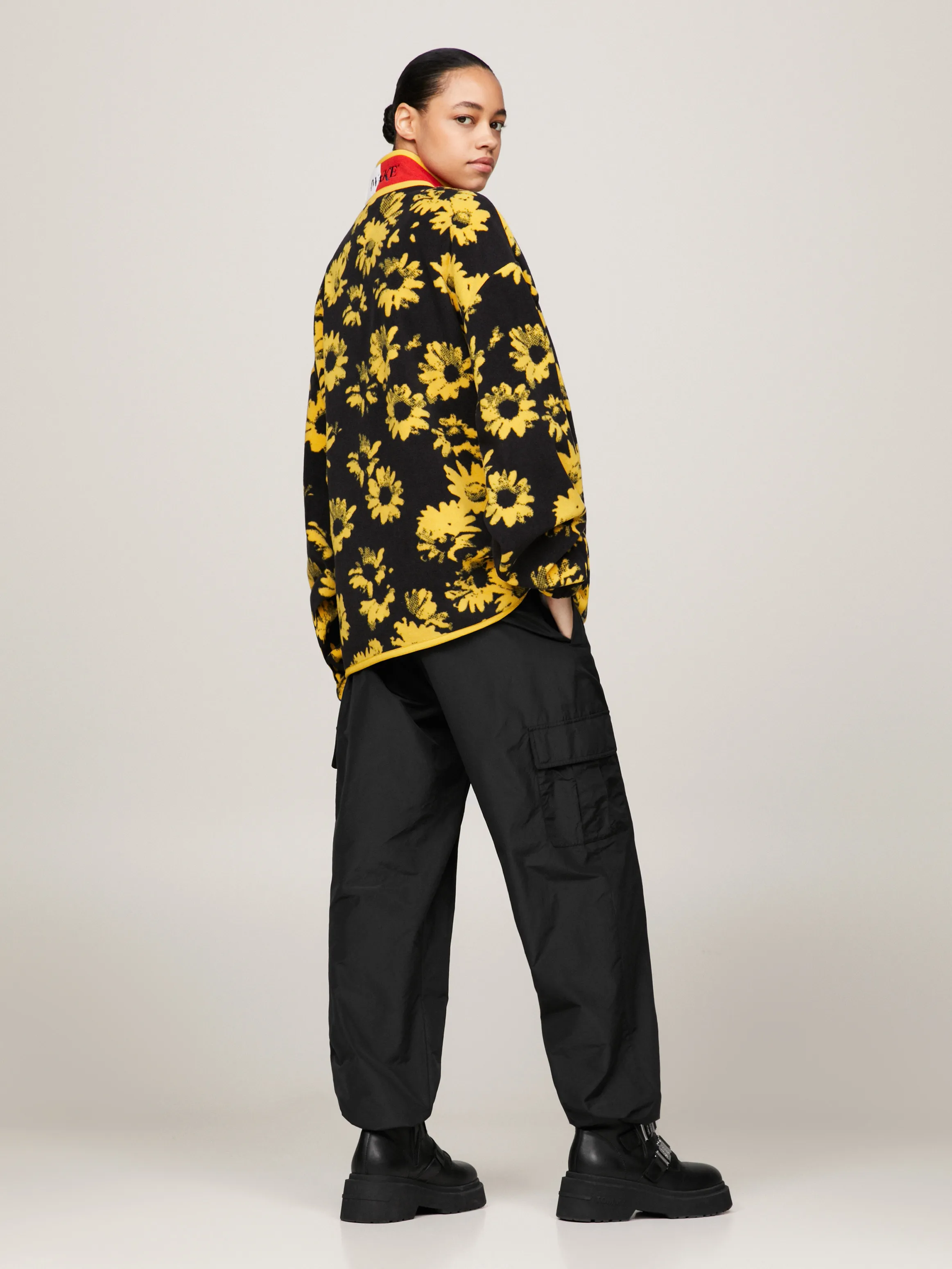 Tommy x Awake NY Daisy Print Polar Fleece Jacket | Sweatshirts & Hoodies | Tommy Jeans