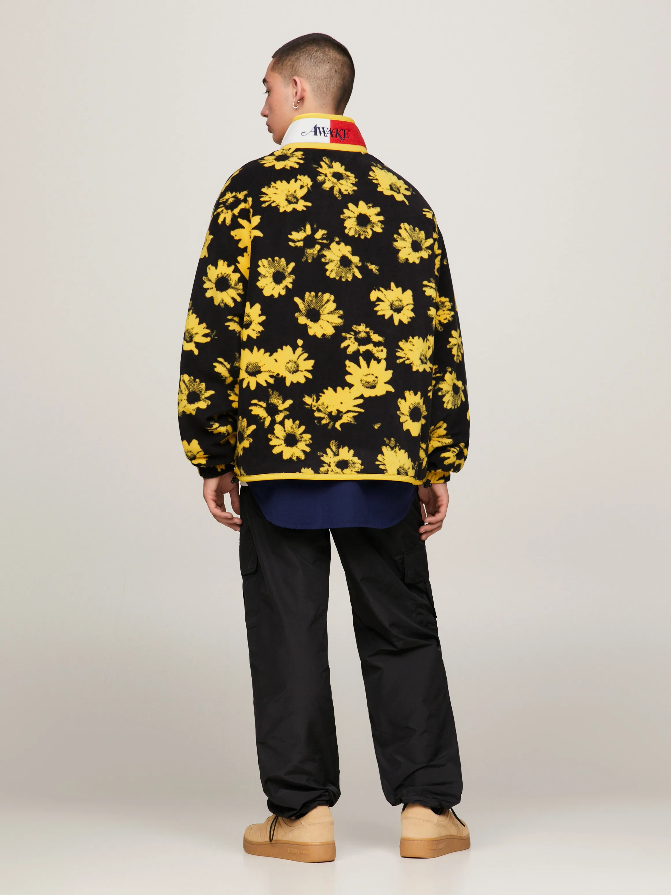 Tommy x Awake NY Daisy Print Polar Fleece Jacket | Sweatshirts & Hoodies | Tommy Jeans