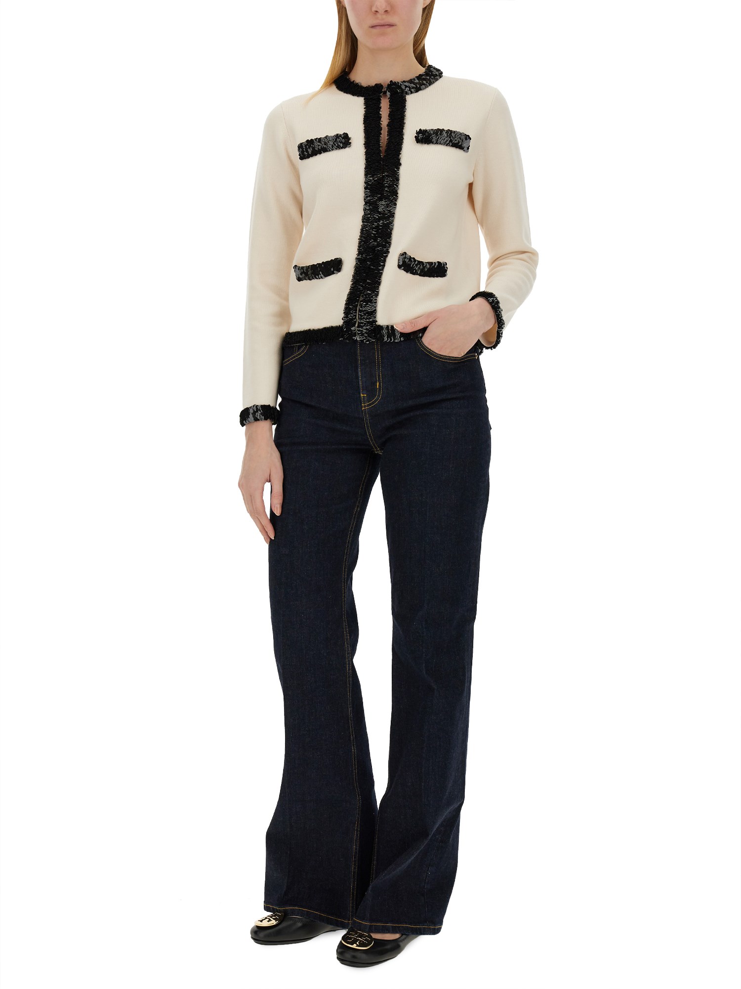 TORY BURCH    WOOL KENDRA CARDIGAN