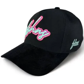 Triple Composer Strapback Hat (Black/Aqua)