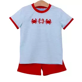 Trotter Street Kids - Crab Trio Short Set