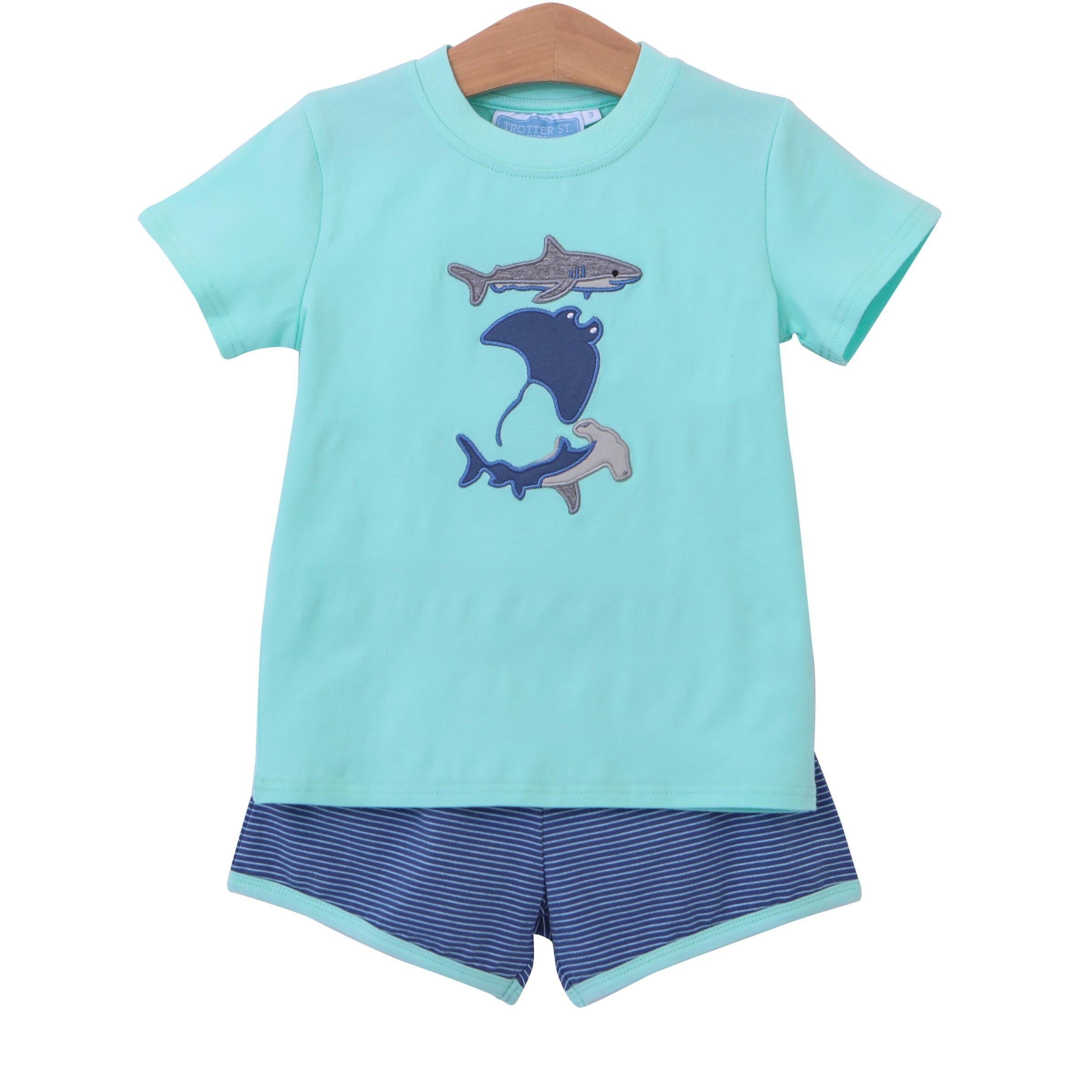 Trotter Street Kids - Shark Short Set