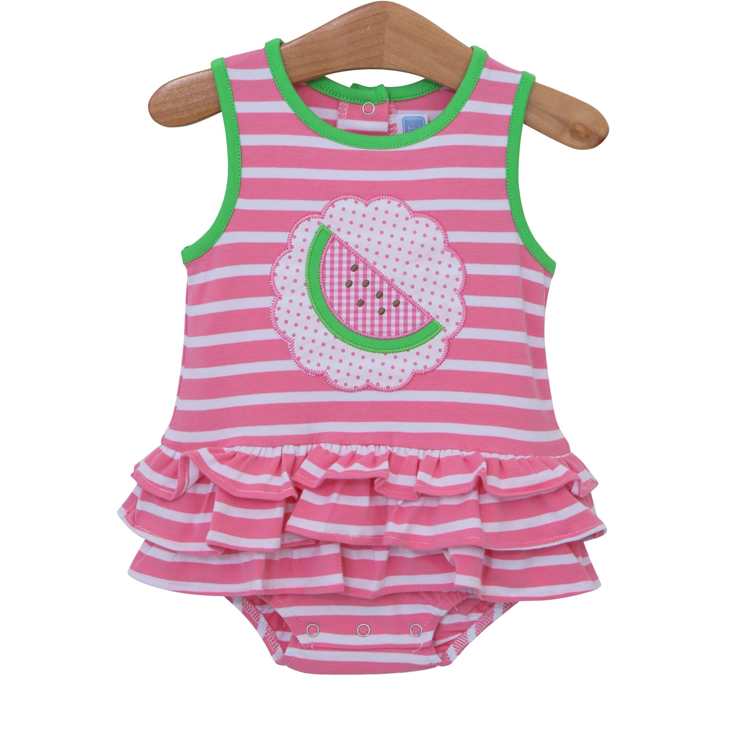 Trotter Street Kids - Watermelon Ruffle Bubble