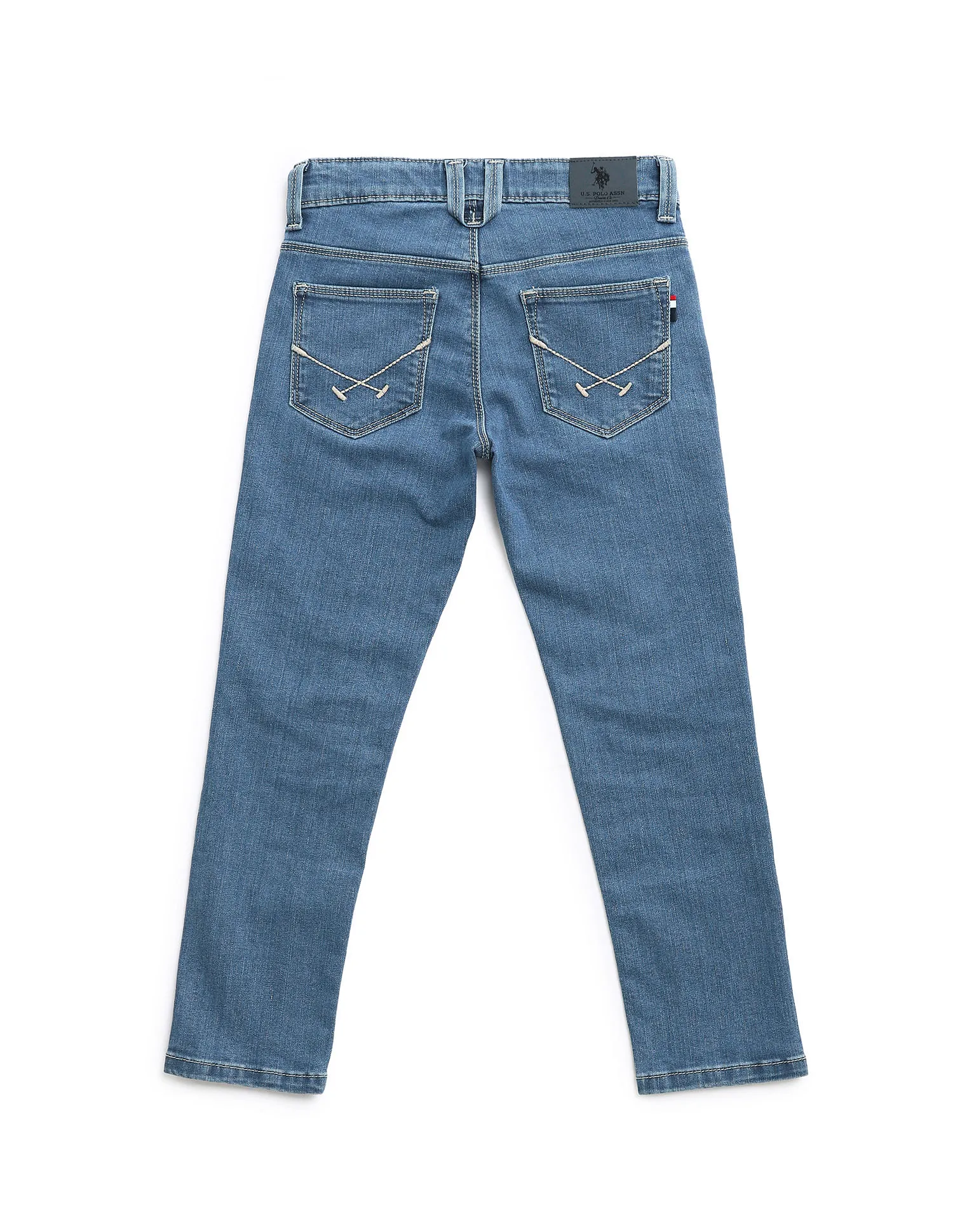 U.S. Polo Assn. Kids Boys Denim Weave Blue Jeans