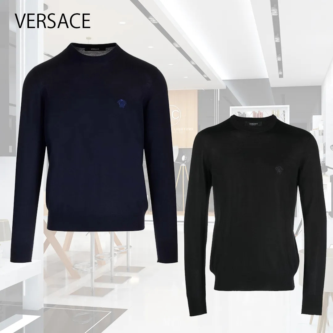 VERSACE  |Wool Silk Luxury Sweaters