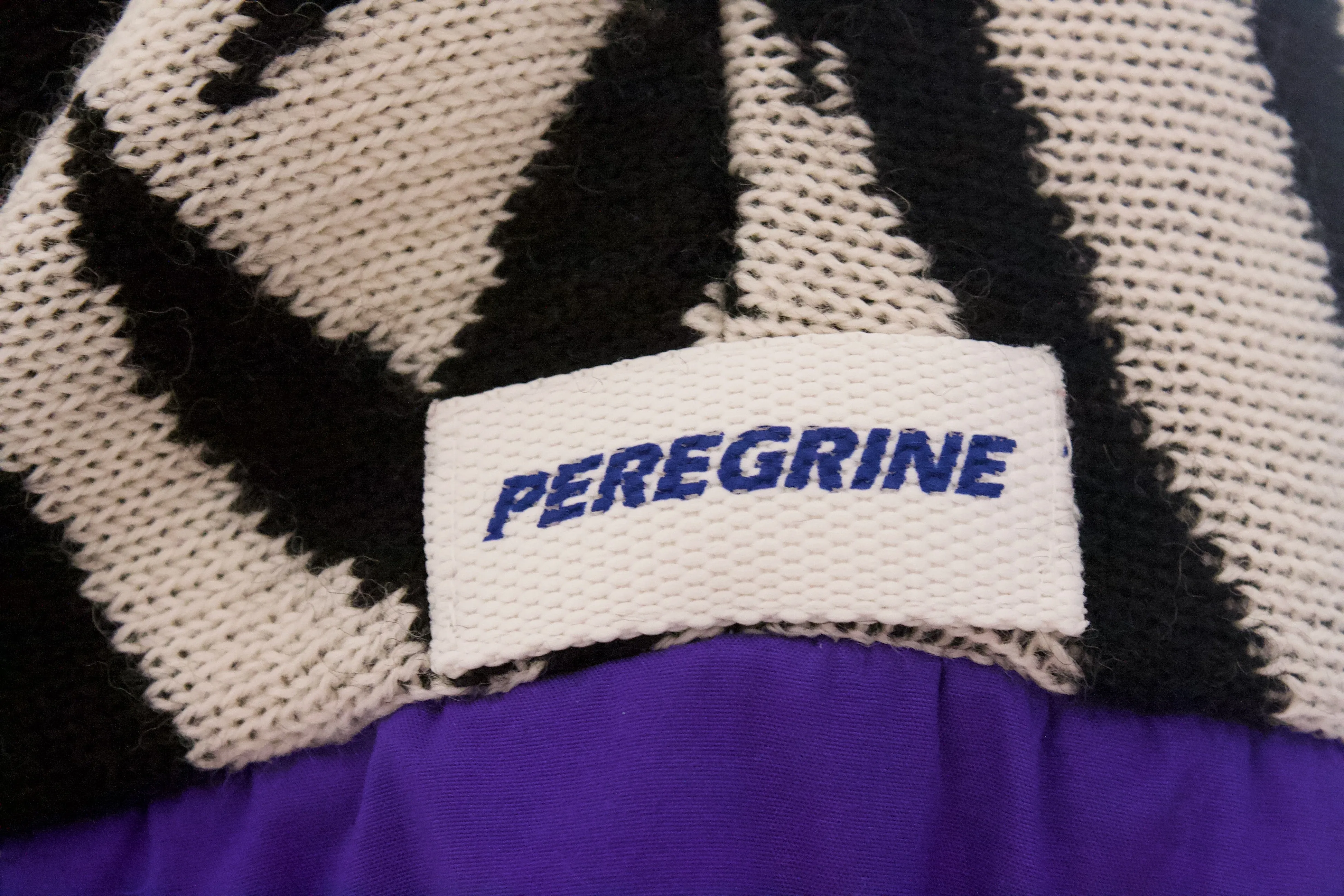 Vintage 90's PEREGRINE Wool Zebra Apres Ski Sweater