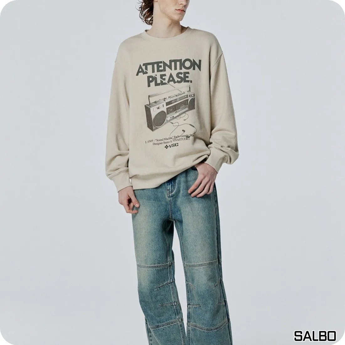 vivastudio  |Crew Neck Unisex Street Style Long Sleeves Cotton