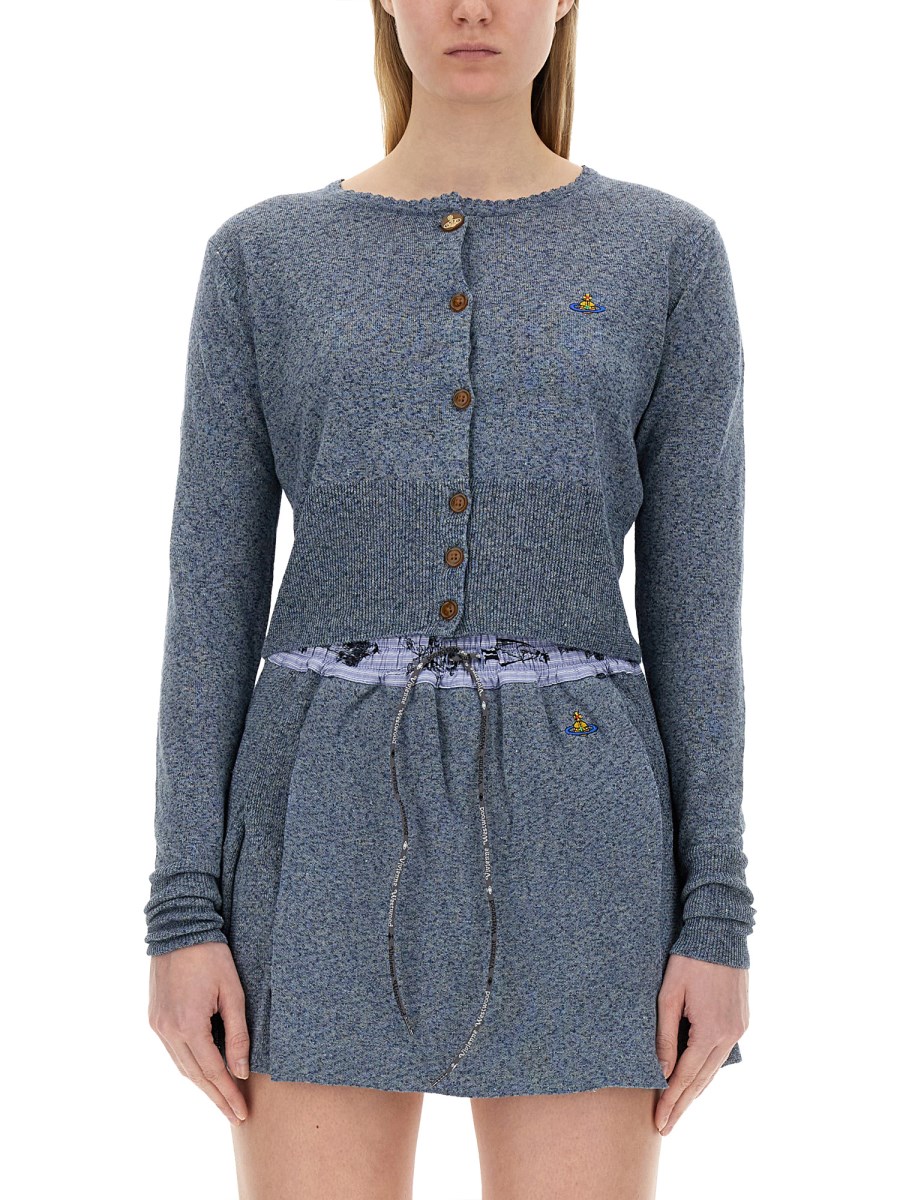 VIVIENNE WESTWOOD    BEA LINEN CARDIGAN