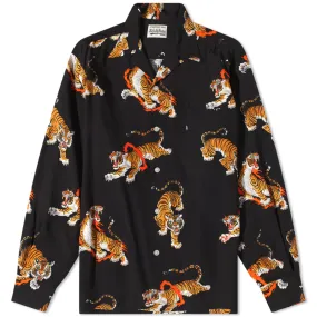 Wacko Maria x Tim Lehi Long Sleeve Type 5 Hawaiian ShirtBlack