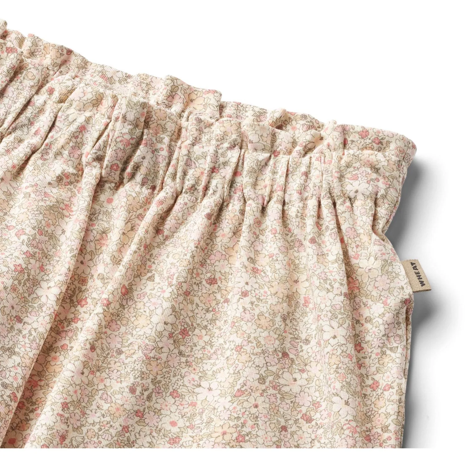 Wheat Cream Flower Meadow Jersey Shorts Karen