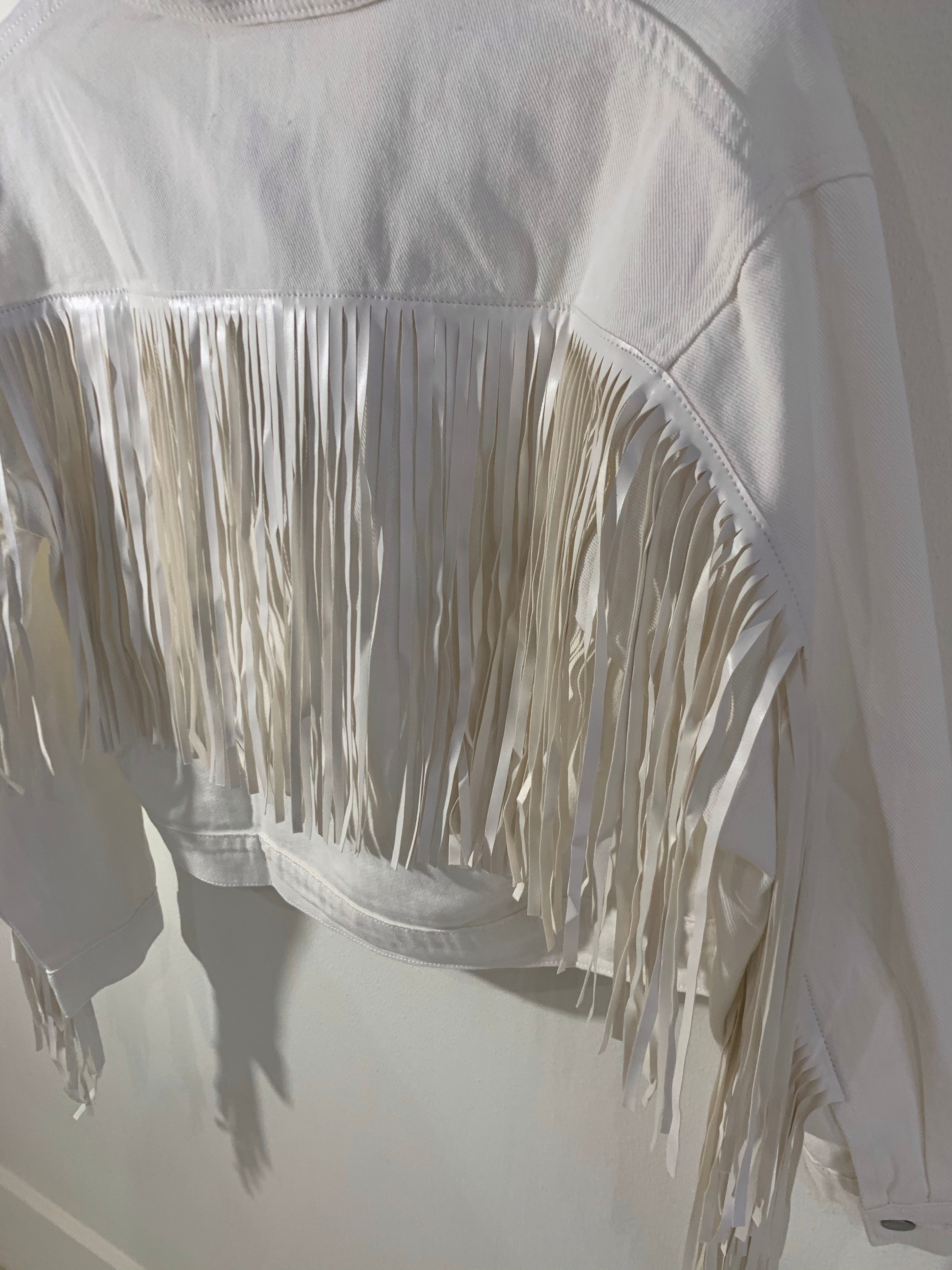 White Fringe Jacket