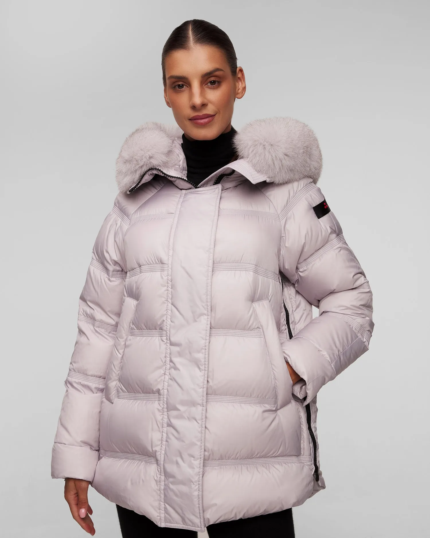 Women's grey down jacket Peutery Takan PED511001181903-715