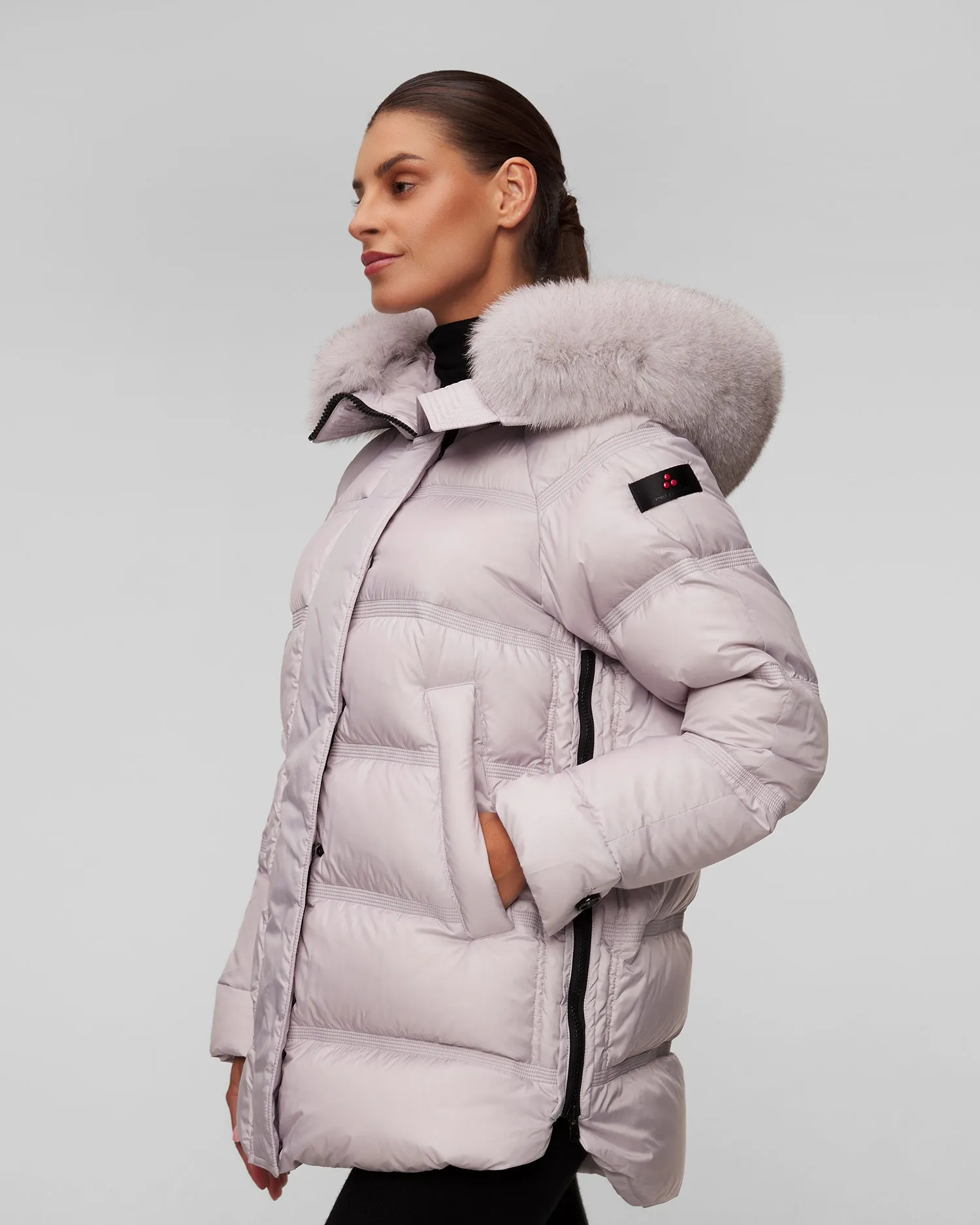 Women's grey down jacket Peutery Takan PED511001181903-715