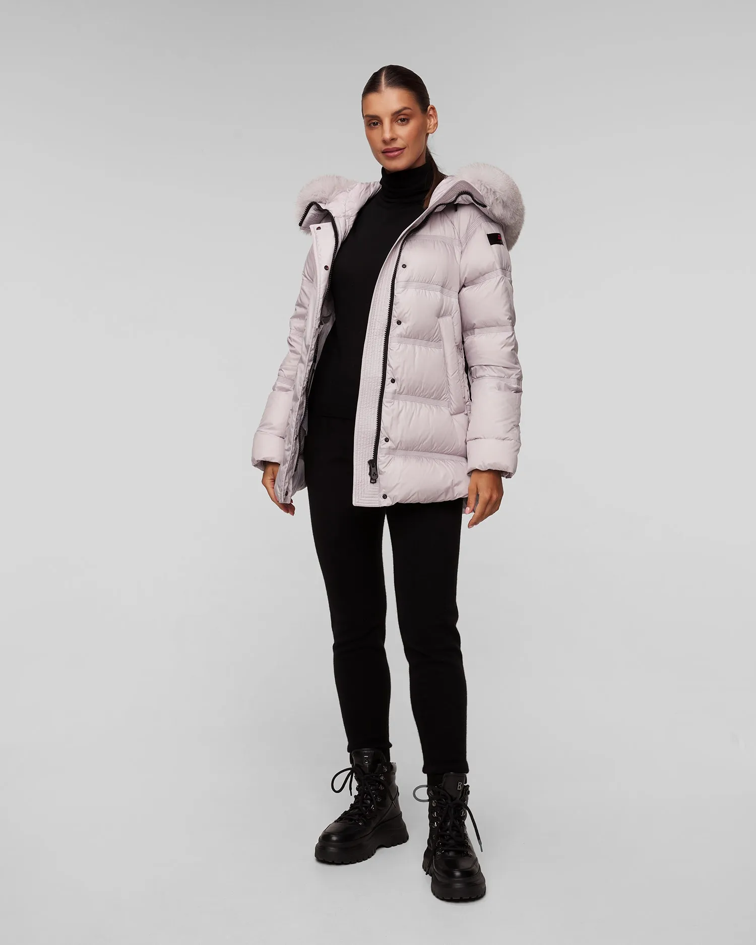 Women's grey down jacket Peutery Takan PED511001181903-715