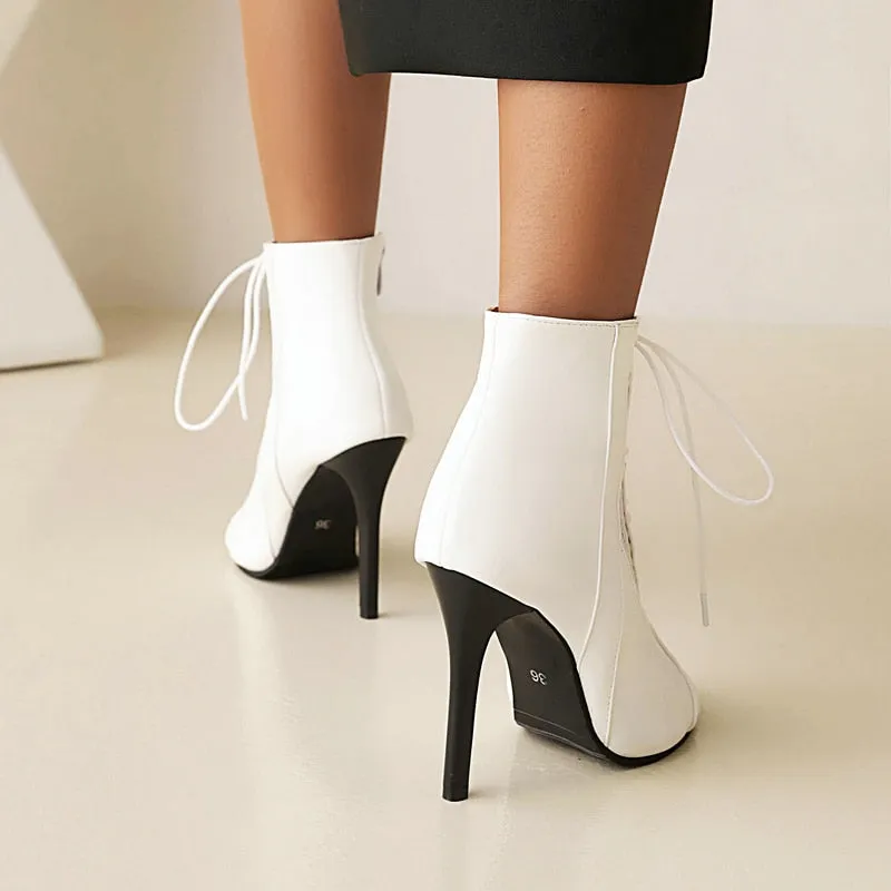 Women's Fashion Sexy Open Toe Zipper Summer Thin High Heel Boots