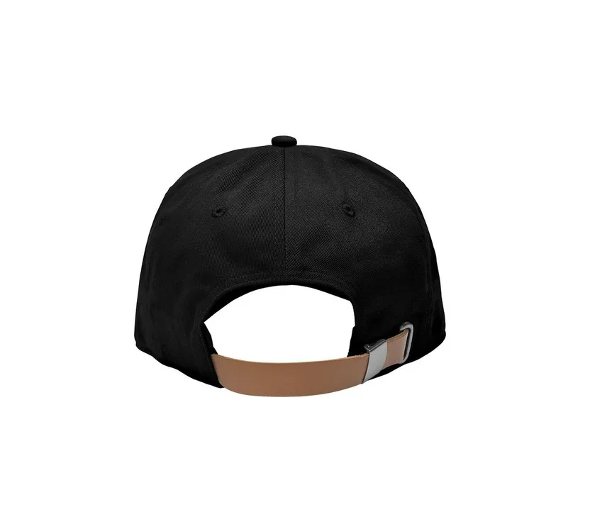 Yeti - Leather Logo Baseball Hat - Black