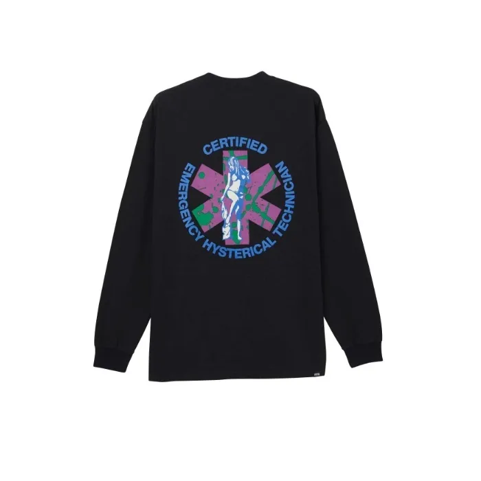 Yohji Yamamoto  |Crew Neck Unisex Street Style Collaboration Long Sleeves