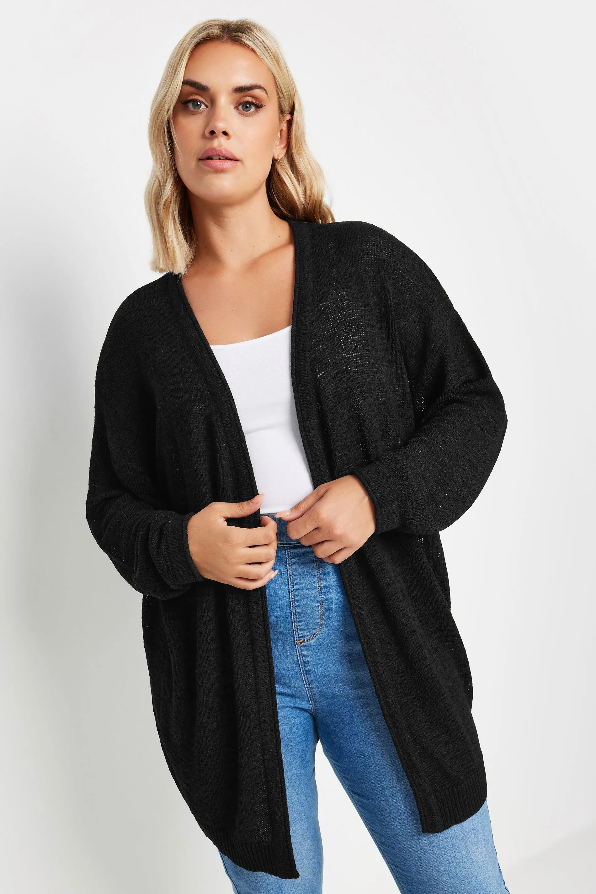 YOURS Curve Black Knitted Cardigan