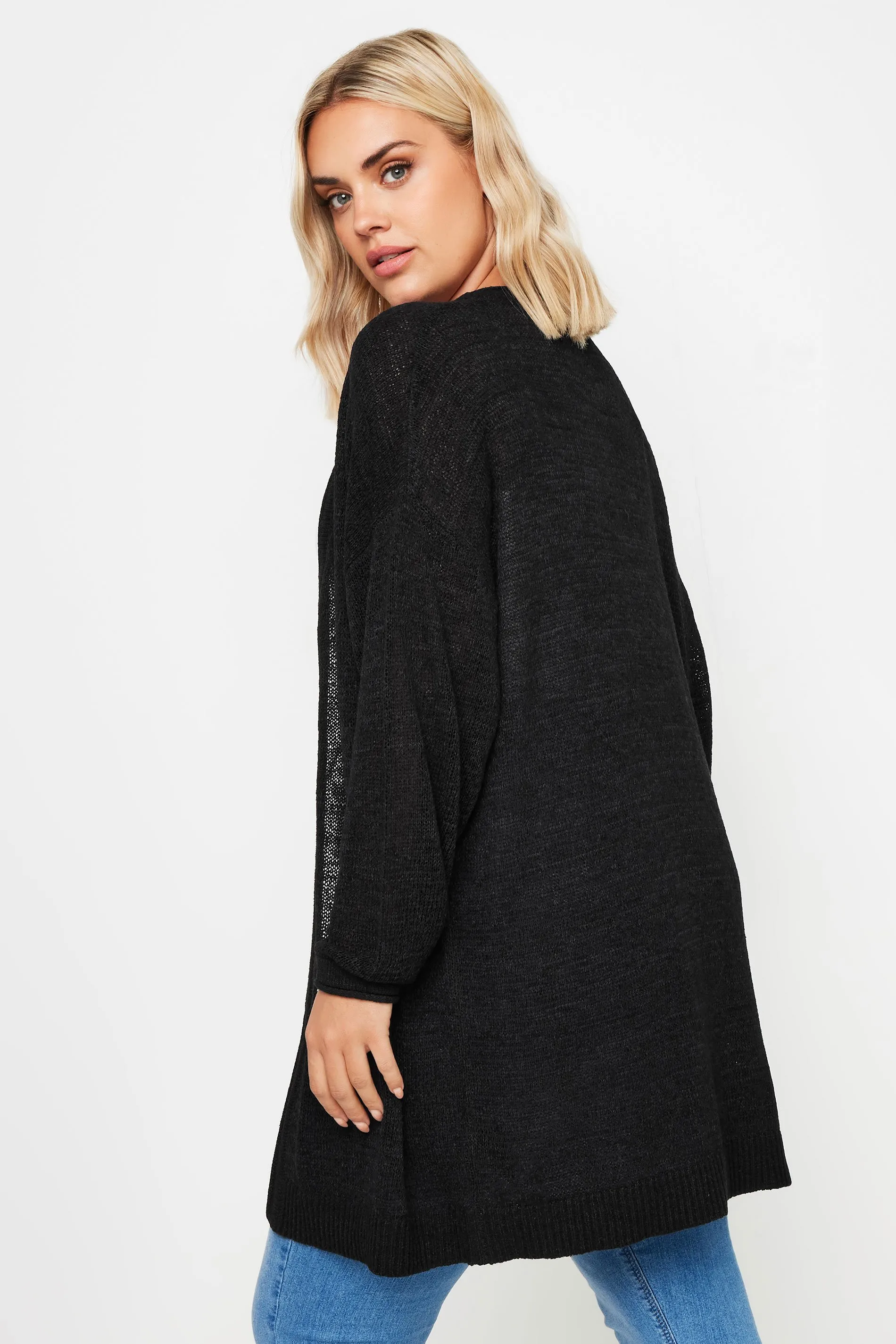 YOURS Curve Black Knitted Cardigan