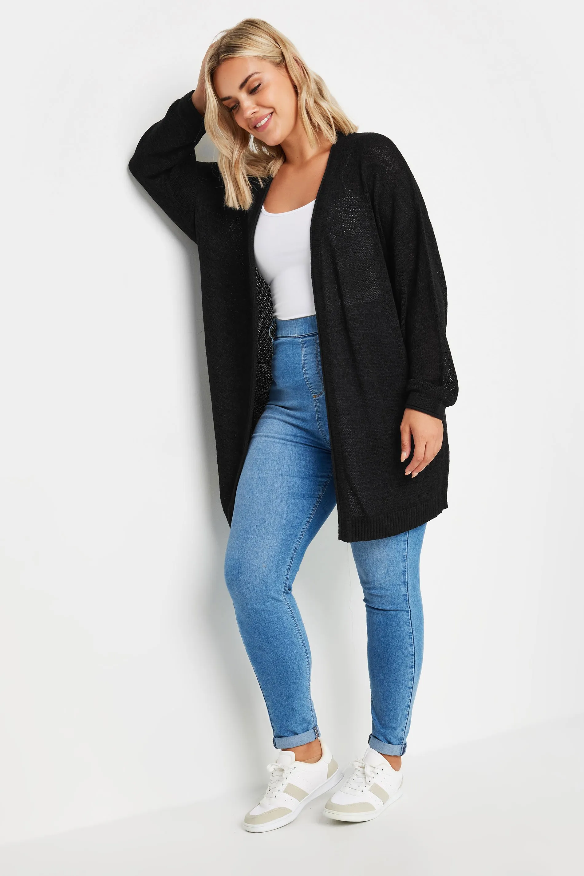 YOURS Curve Black Knitted Cardigan