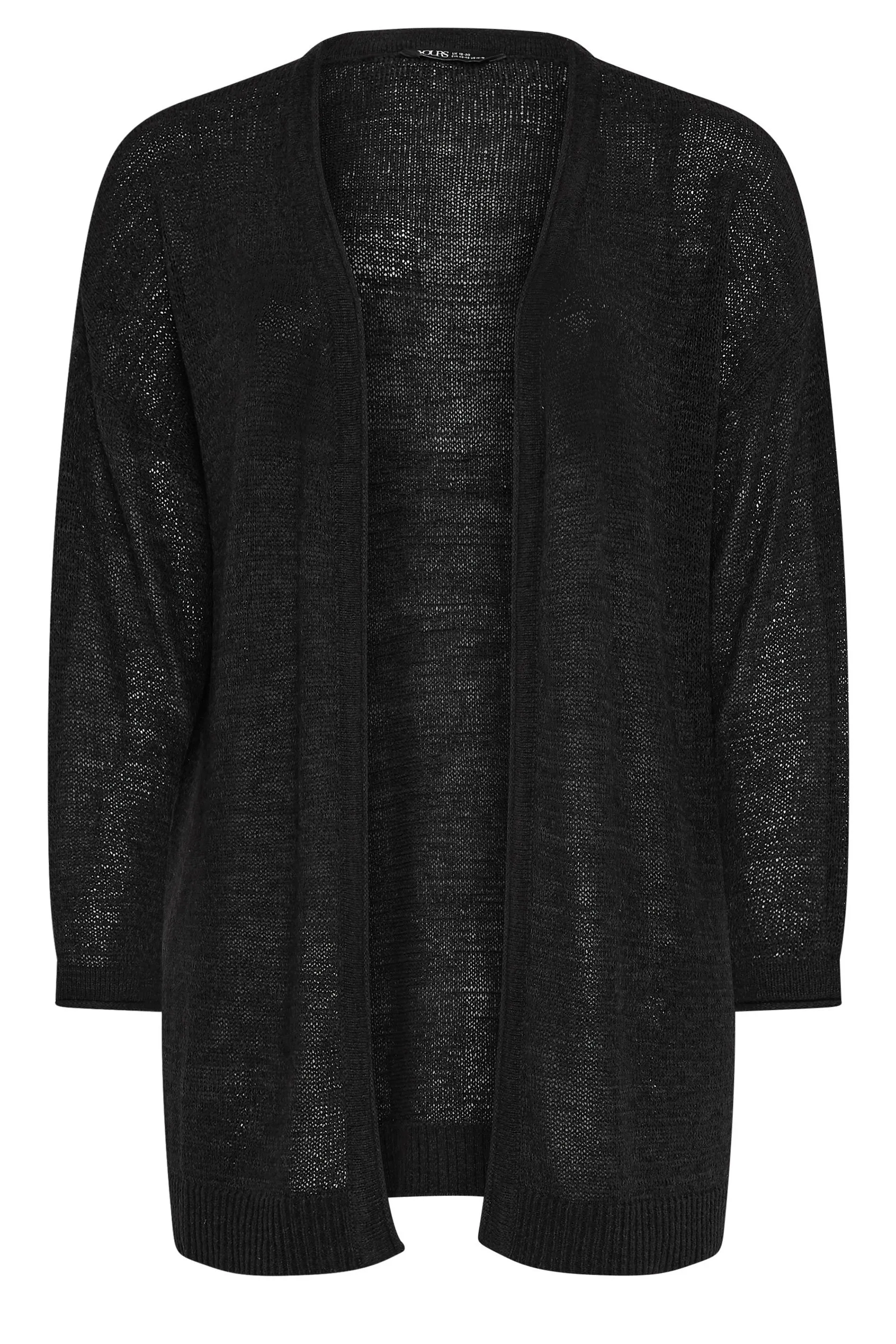 YOURS Curve Black Knitted Cardigan