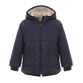 Zhoe & Tobiah Blue Jacket With Teddy Lining For Children